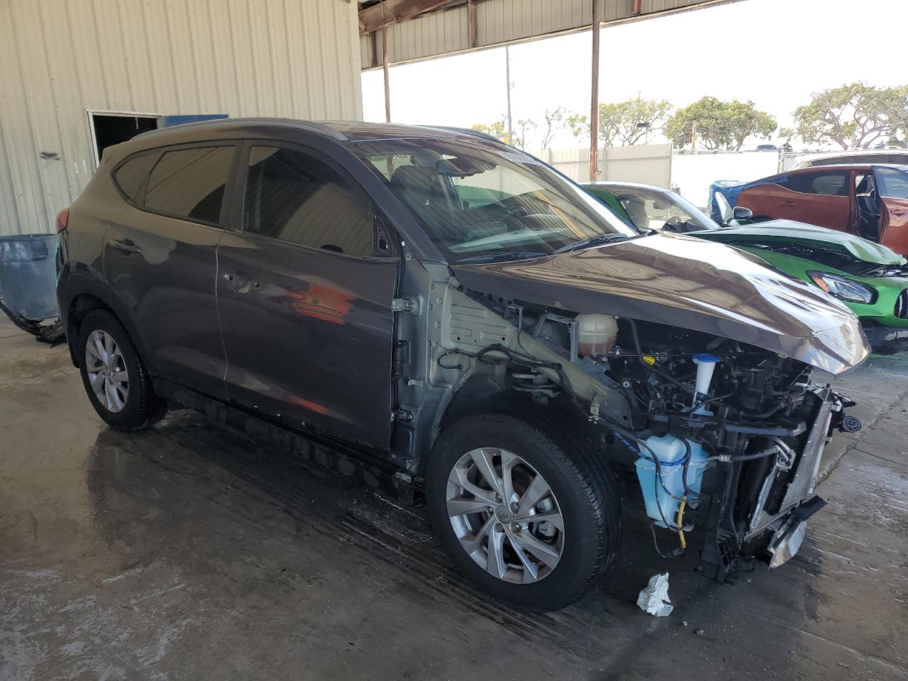 2021 Hyundai Tucson VIN KM8J33A44MU313500 Copart auction photo, front end damage thumbnail 4