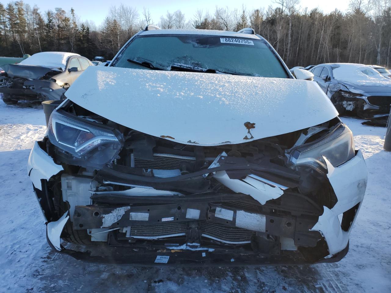 2017 Toyota RAV 4 VIN 2T3ZFREV2HW318109 Copart auction photo, front end / side damage thumbnail 5