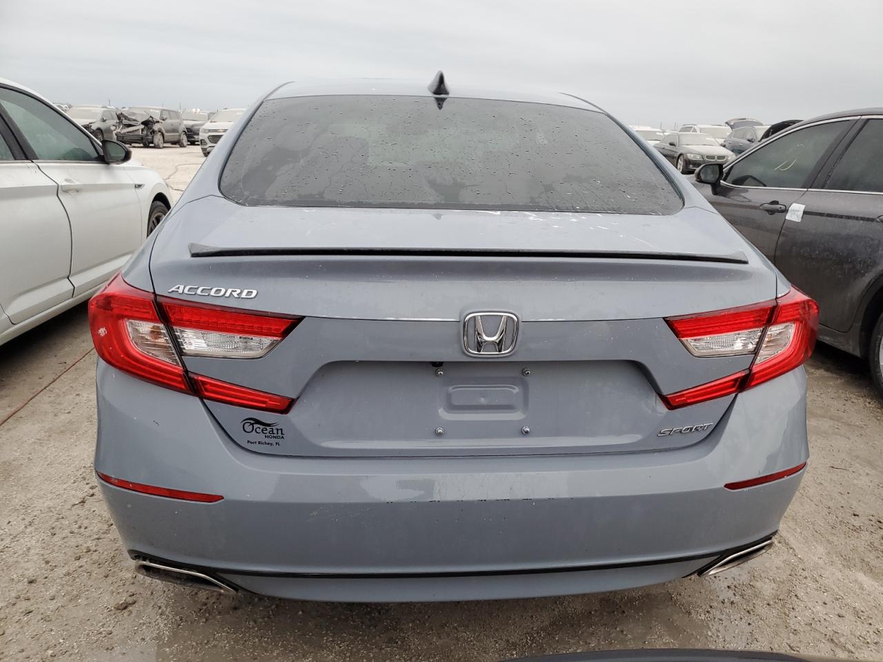 2022 Honda Accord VIN 1HGCV1F31NA083379 Copart auction photo, water/flood damage thumbnail 6