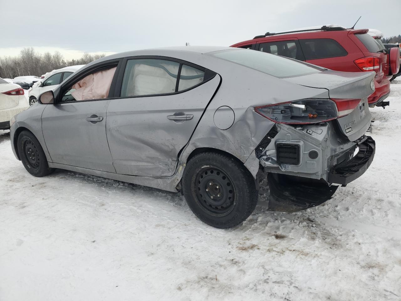2017 Hyundai Elantra VIN 5NPD74LFXHH053386 Copart auction photo, rear end / side damage thumbnail 2