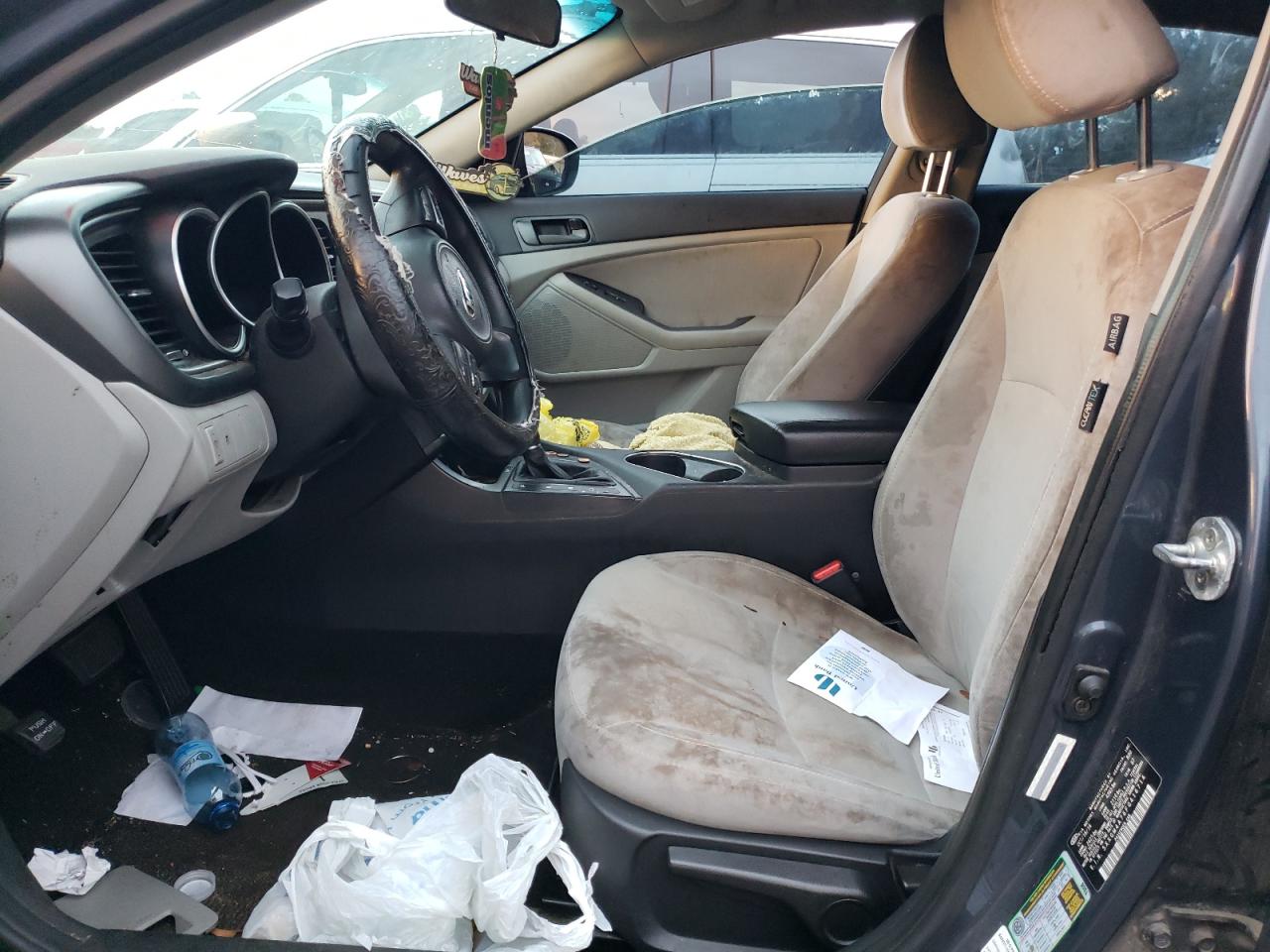 2015 KIA Optima VIN 5XXGM4A76FG416714 Copart auction photo, side damage thumbnail 7