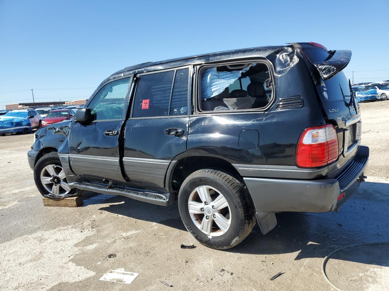 2004 Lexus LX VIN JTJHT00W043536558 Copart auction photo, rollover / all over damage thumbnail 2