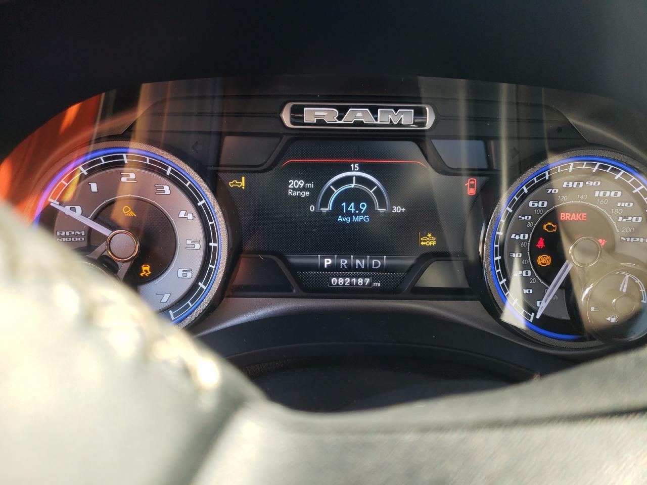 2019 RAM 1500 VIN 1C6SRFHT7KN627050 Copart auction photo, front end / side damage thumbnail 9