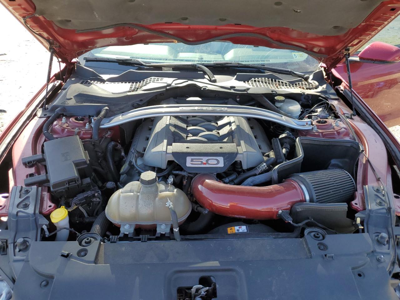 2015 Ford Mustang VIN 1FA6P8CF3F5321729 Copart auction photo, front end / undercarriage damage thumbnail 12