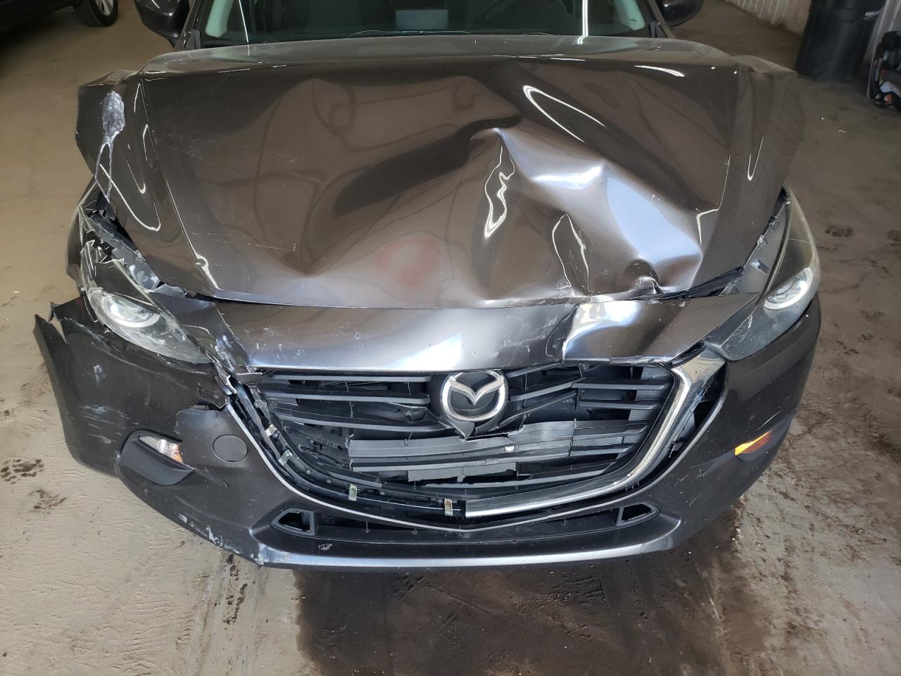 2017 Mazda 3 VIN 3MZBN1U77HM137031 Copart auction photo, front end / rear end damage thumbnail 13