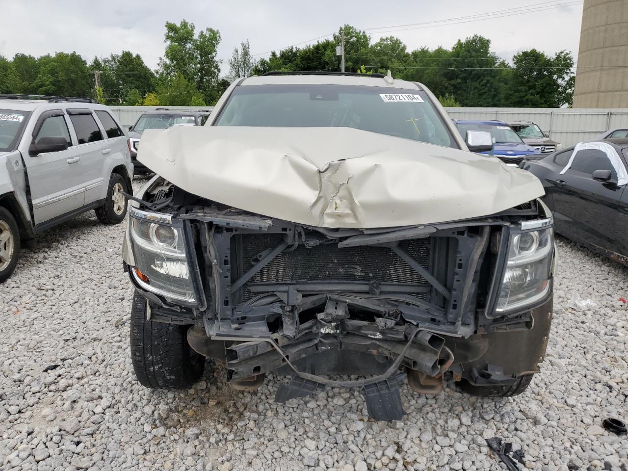 2015 Chevrolet Tahoe VIN 1GNSKCKC8FR562882 Copart auction photo, front end damage thumbnail 5