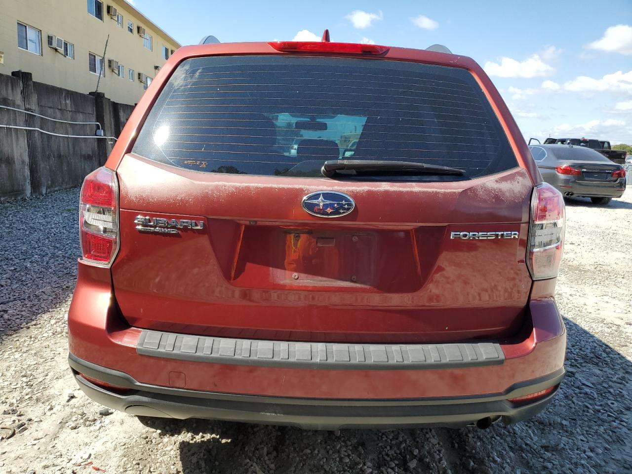 2016 Subaru Forester VIN JF2SJABC6GH418630 Copart auction photo, front end / side damage thumbnail 6