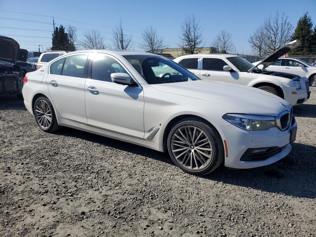 2018 BMW 5er VIN WBAJB1C59JB085662 Copart auction photo, rear end / front end damage thumbnail 4