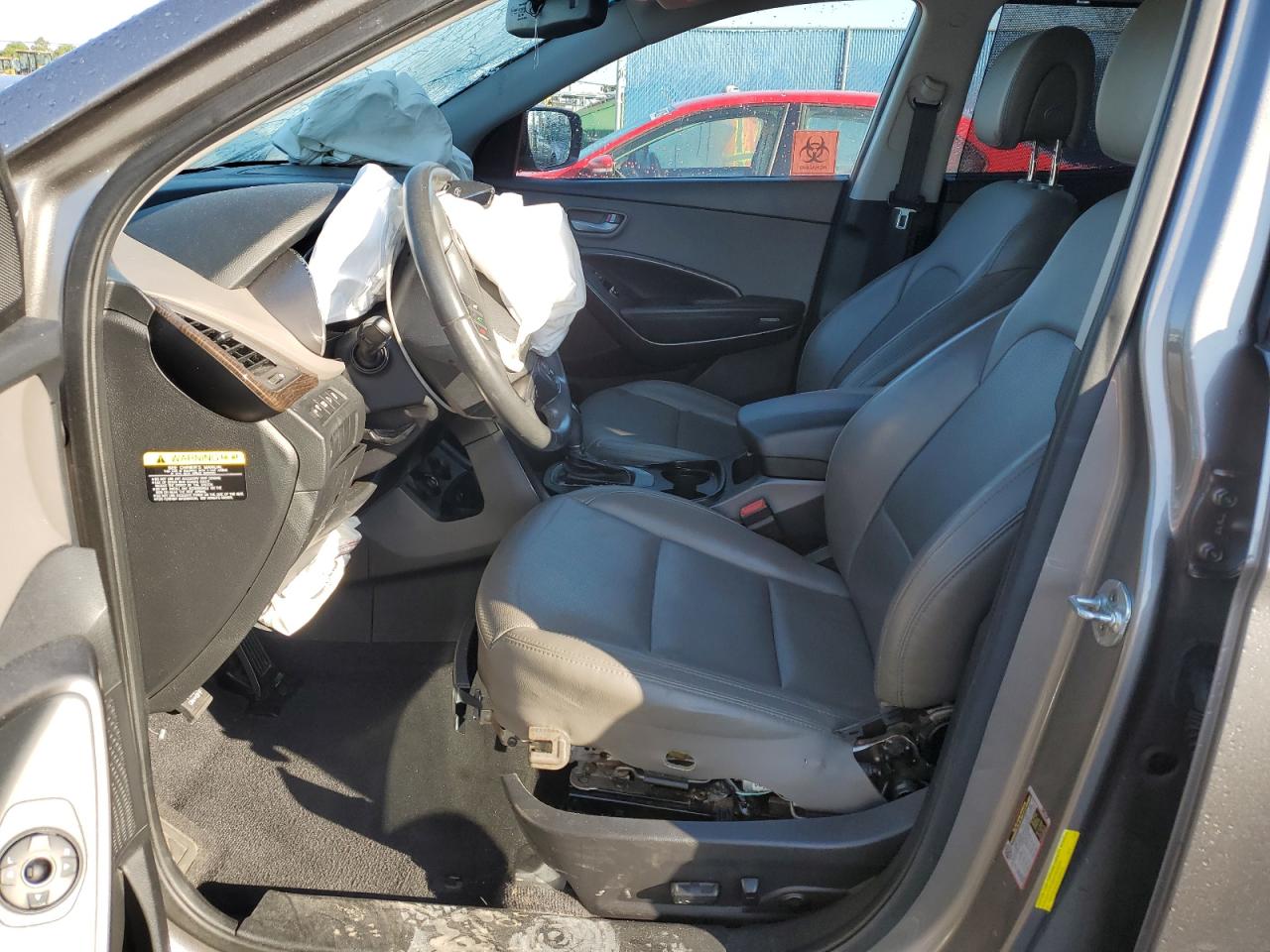 2017 Hyundai Santa Fe VIN 5NMZU3LB1HH031344 Copart auction photo, front end damage thumbnail 7