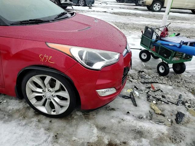 2012 Hyundai Veloster VIN KMHTC6AD4CU077956 Copart auction photo, rear end / front end damage thumbnail 10