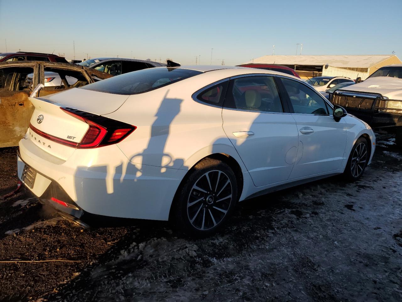 2020 Hyundai Sonata VIN 5NPEJ4J29LH011905 Copart auction photo, rear end damage thumbnail 3