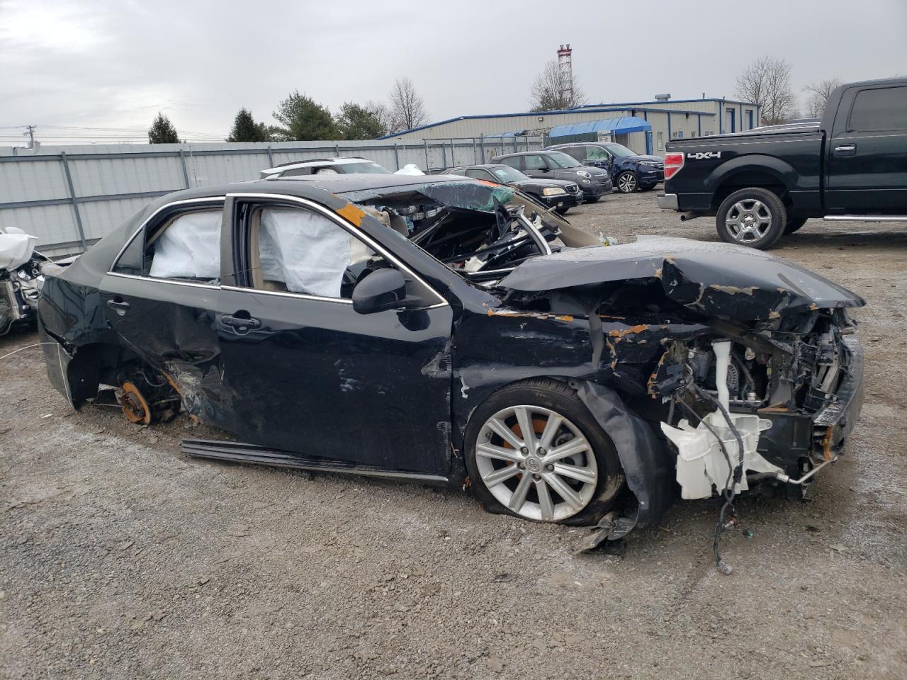 2014 Toyota Camry VIN 4T4BF1FK3ER395461 Copart auction photo, all over / undercarriage damage thumbnail 4