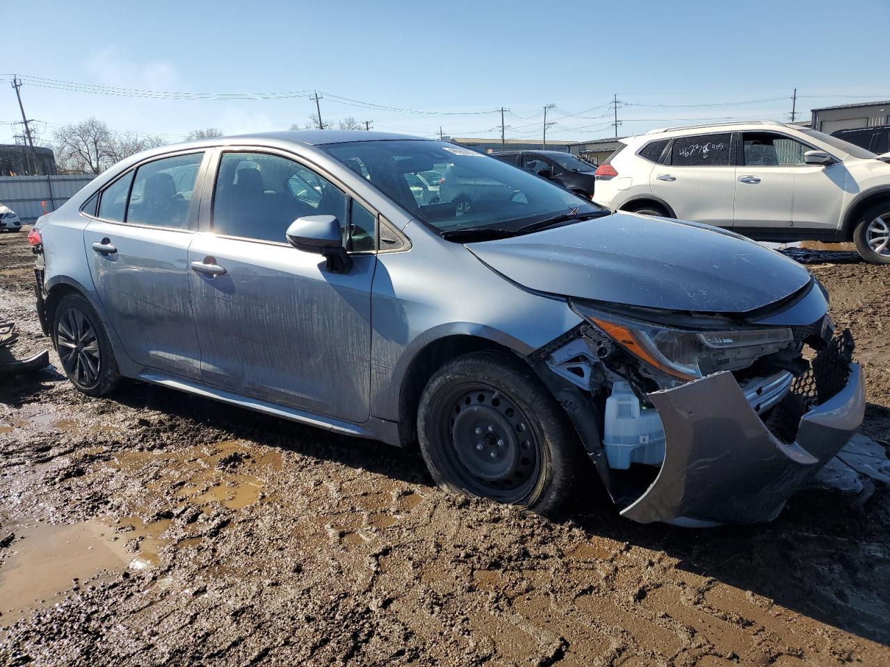 2022 Toyota Corolla VIN 5YFEPMAE1NP317723 Copart auction photo, front end / rear end damage thumbnail 4