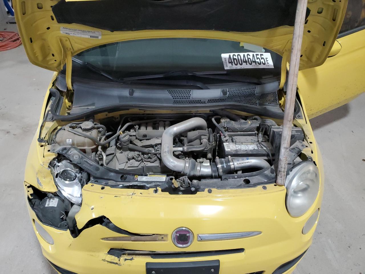 2012 Fiat 500 VIN 3C3CFFBR5CT106028 Copart auction photo, front end / minor dent/scratches damage thumbnail 11
