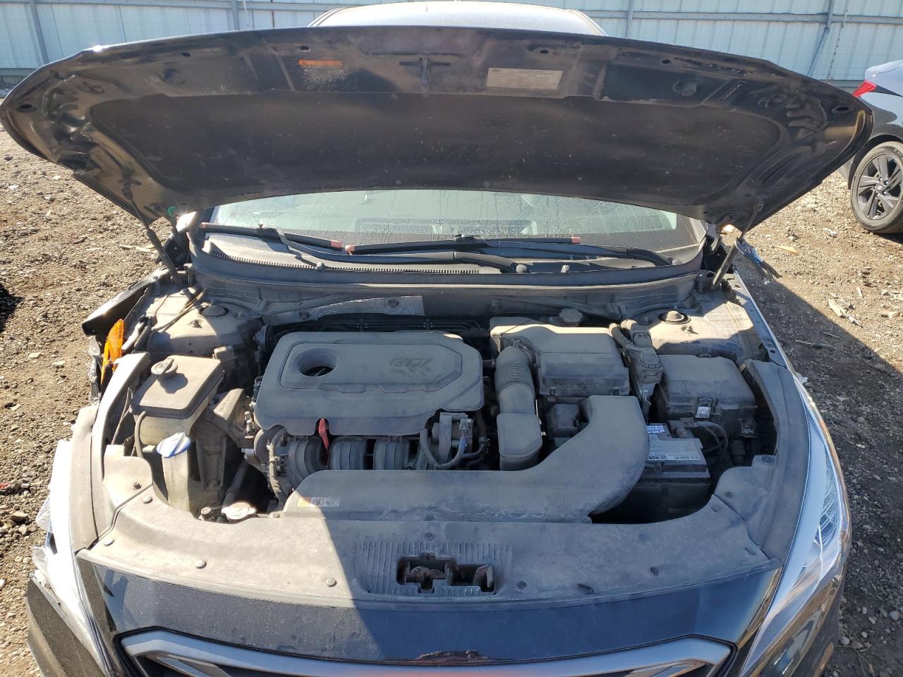 2017 Hyundai Sonata VIN 5NPE34AF0HH509530 Copart auction photo, front end / side damage thumbnail 11