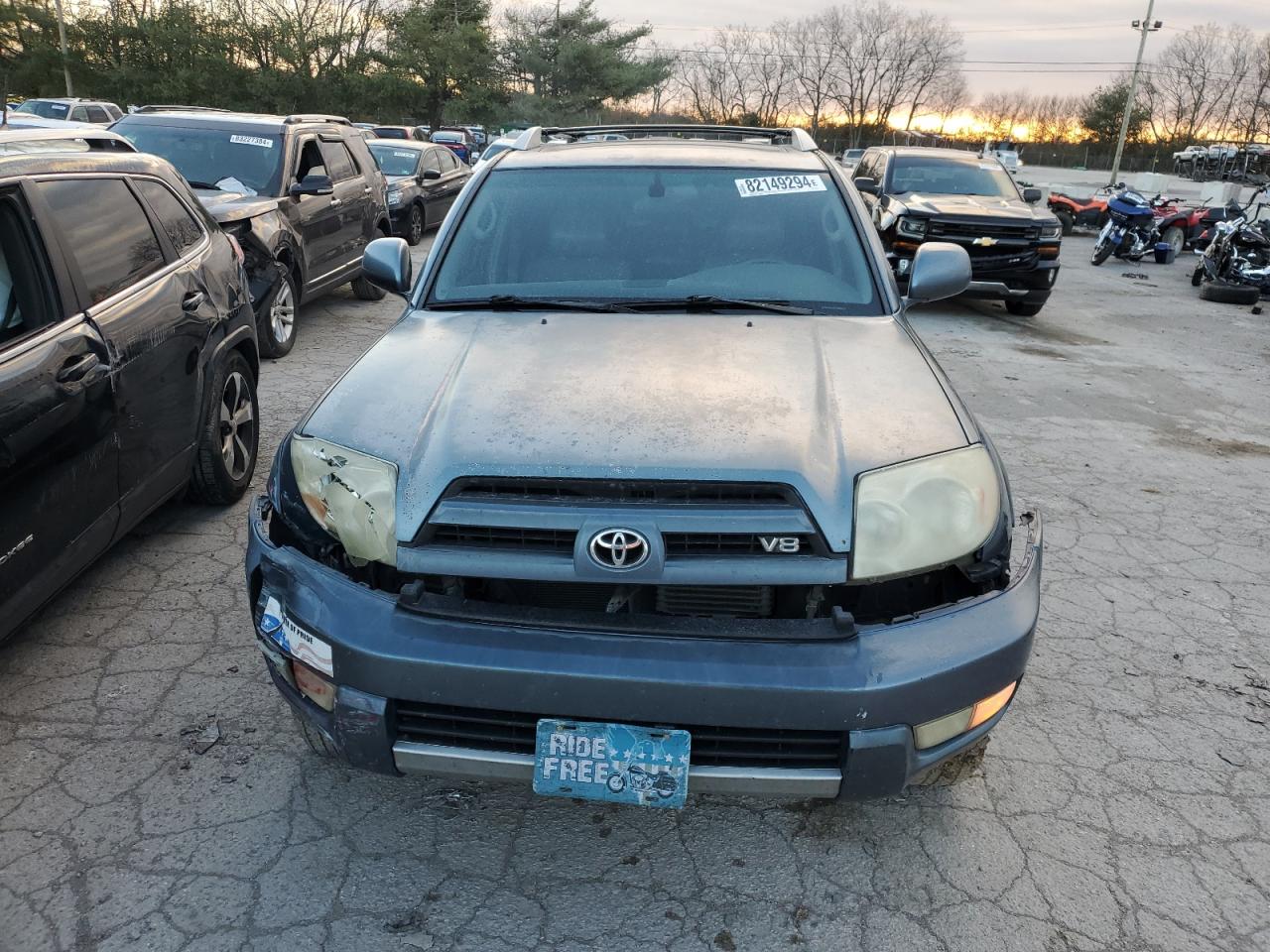 2003 Toyota 4Runner VIN JTEBT17R730003178 Copart auction photo, front end / undercarriage damage thumbnail 5