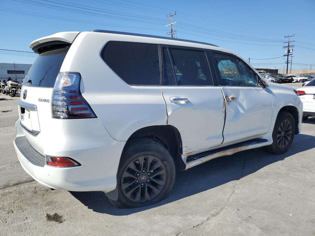 2021 Lexus GX VIN JTJAM7BX8M5290943 Copart auction photo, front end / side damage thumbnail 3