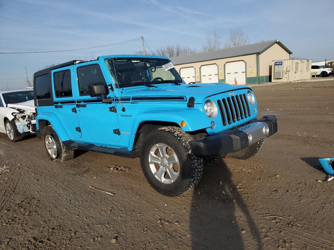 2017 Jeep Wrangler VIN 1C4BJWEG6HL620523 Copart auction photo, all over damage thumbnail 4