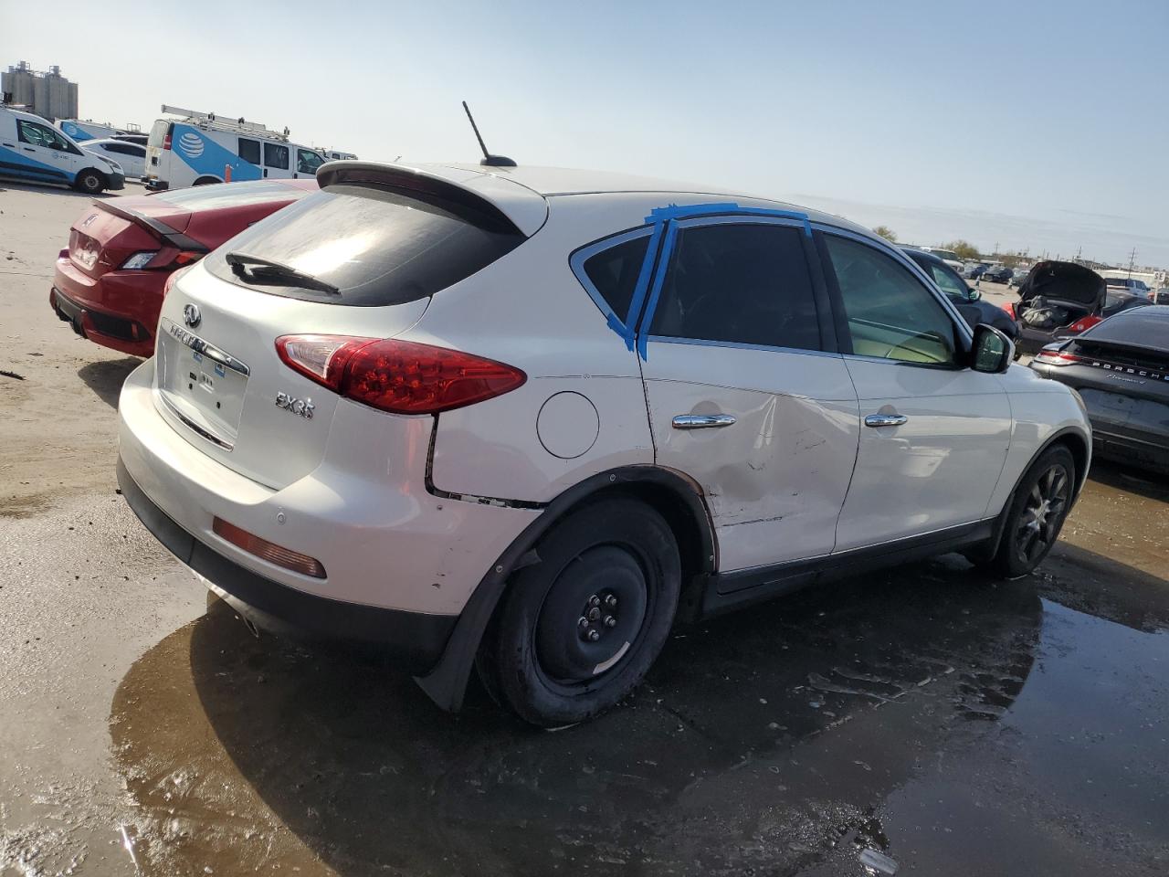 2011 Infiniti EX VIN JN1AJ0HP4BM800026 Copart auction photo, rear end damage thumbnail 3