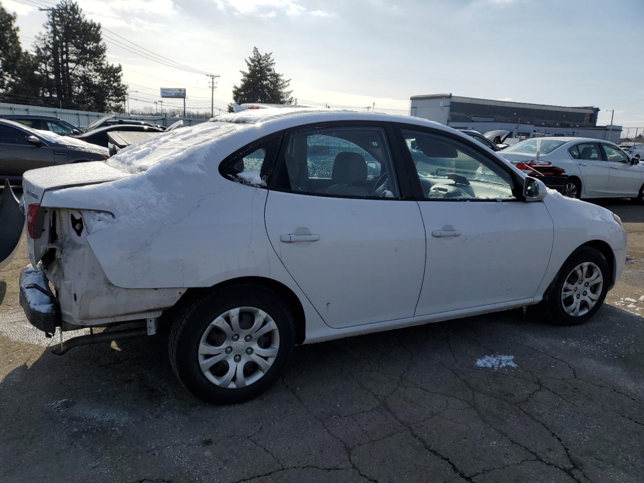 2010 Hyundai Elantra VIN KMHDU4AD0AU950010 Copart auction photo, rear end damage thumbnail 3