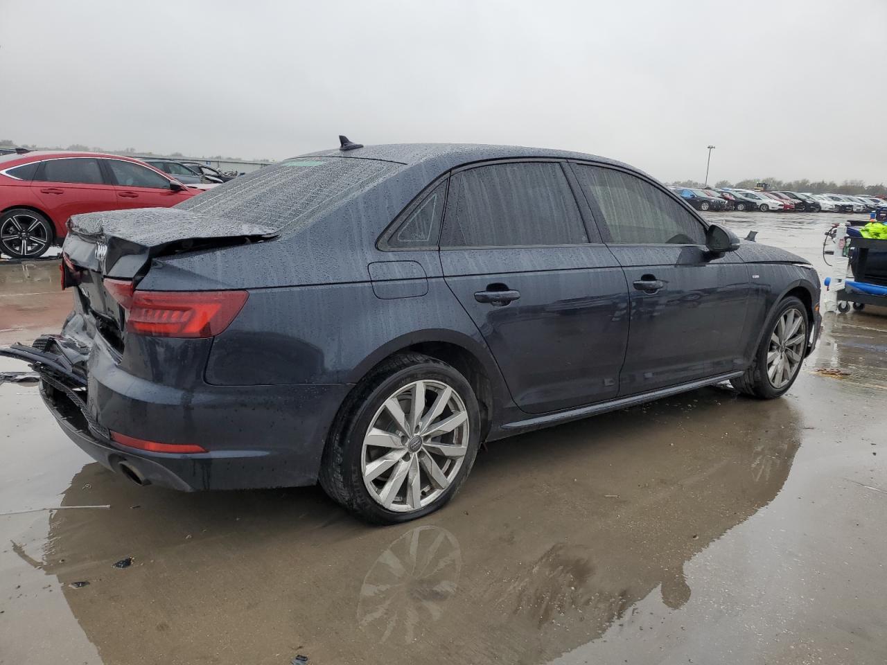 2018 Audi A4 VIN WAUKMAF48JA222193 Copart auction photo, front end / rear end damage thumbnail 3