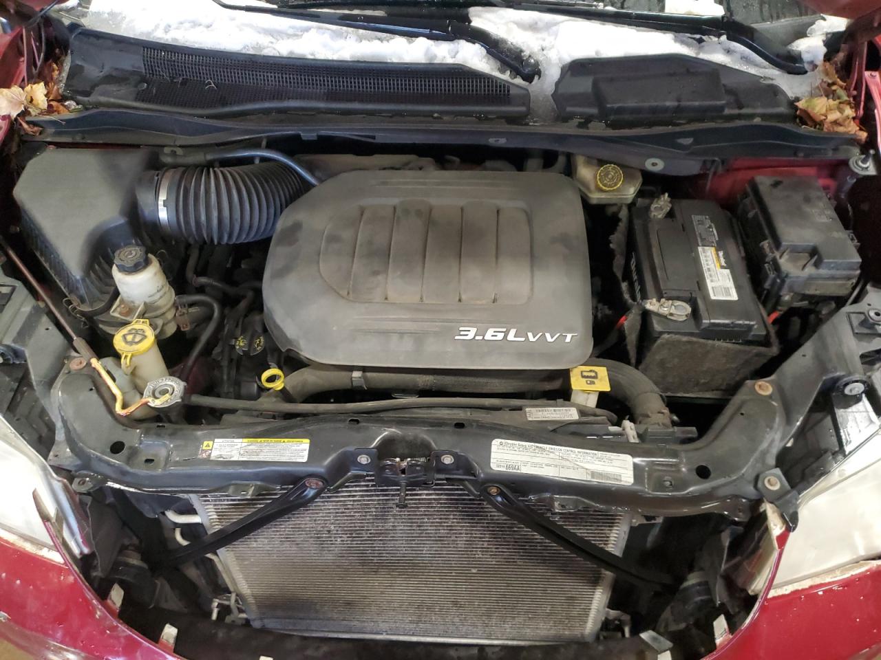 2012 Chrysler Town & Country VIN 2C4RC1CG0CR414466 Copart auction photo, rear end / side damage thumbnail 12