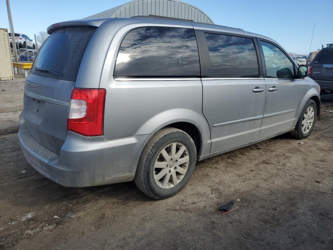 2013 Chrysler Town & Country VIN 2C4RC1BG9DR776475 Copart auction photo, front end / hail damage thumbnail 3