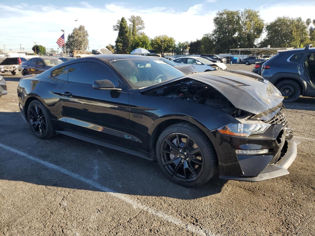 2020 Ford Mustang VIN 1FA6P8TD5L5158785 Copart auction photo, front end / minor dent/scratches damage thumbnail 4