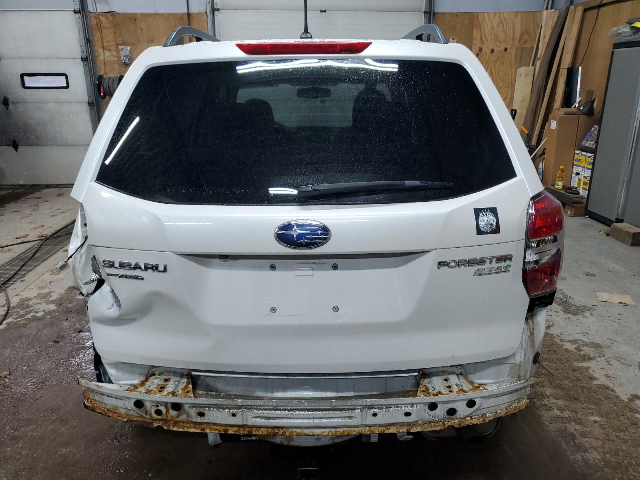 2014 Subaru Forester VIN JF2SJAEC6EH502584 Copart auction photo, side / rear end damage thumbnail 6