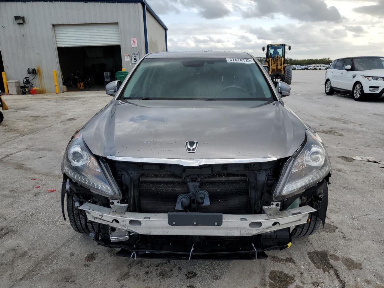 2013 Hyundai Equus VIN KMHGH4JHXDU060140 Copart auction photo, front end / minor dent/scratches damage thumbnail 5