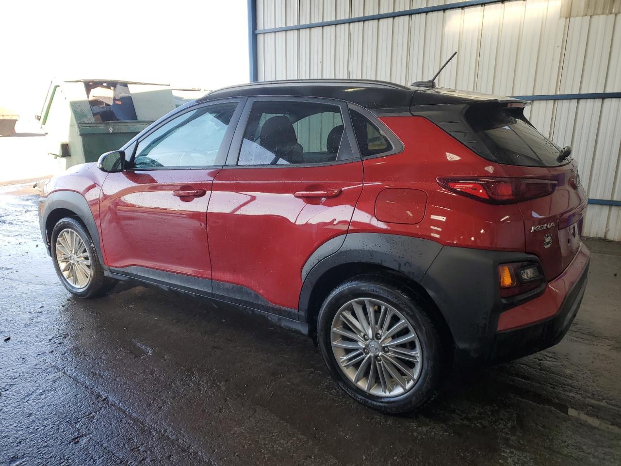 2021 Hyundai Kona VIN KM8K2CAA2MU747394 Copart auction photo, side damage thumbnail 2