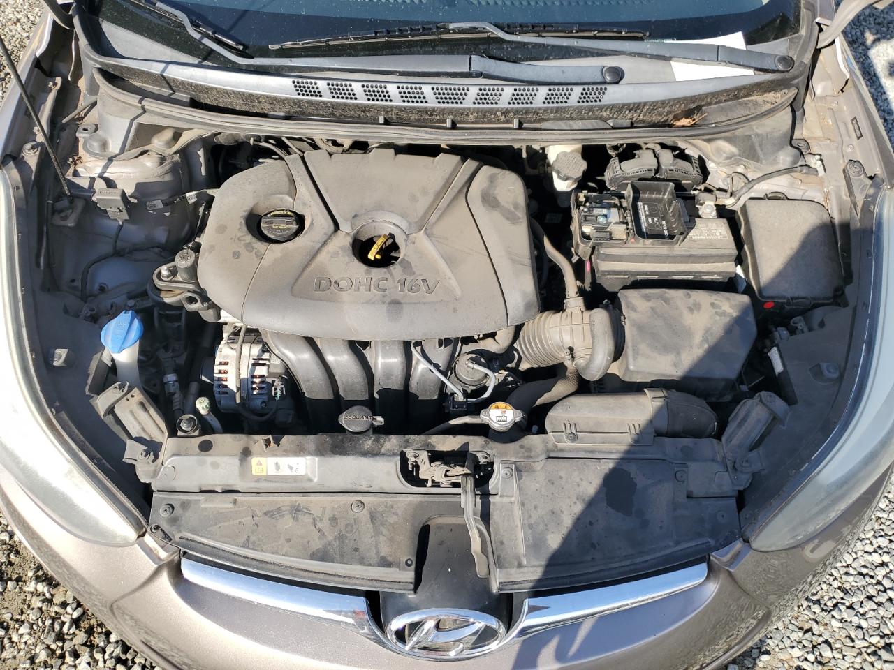 2016 Hyundai Elantra VIN 5NPDH4AE0GH690194 Copart auction photo, side / undercarriage damage thumbnail 11