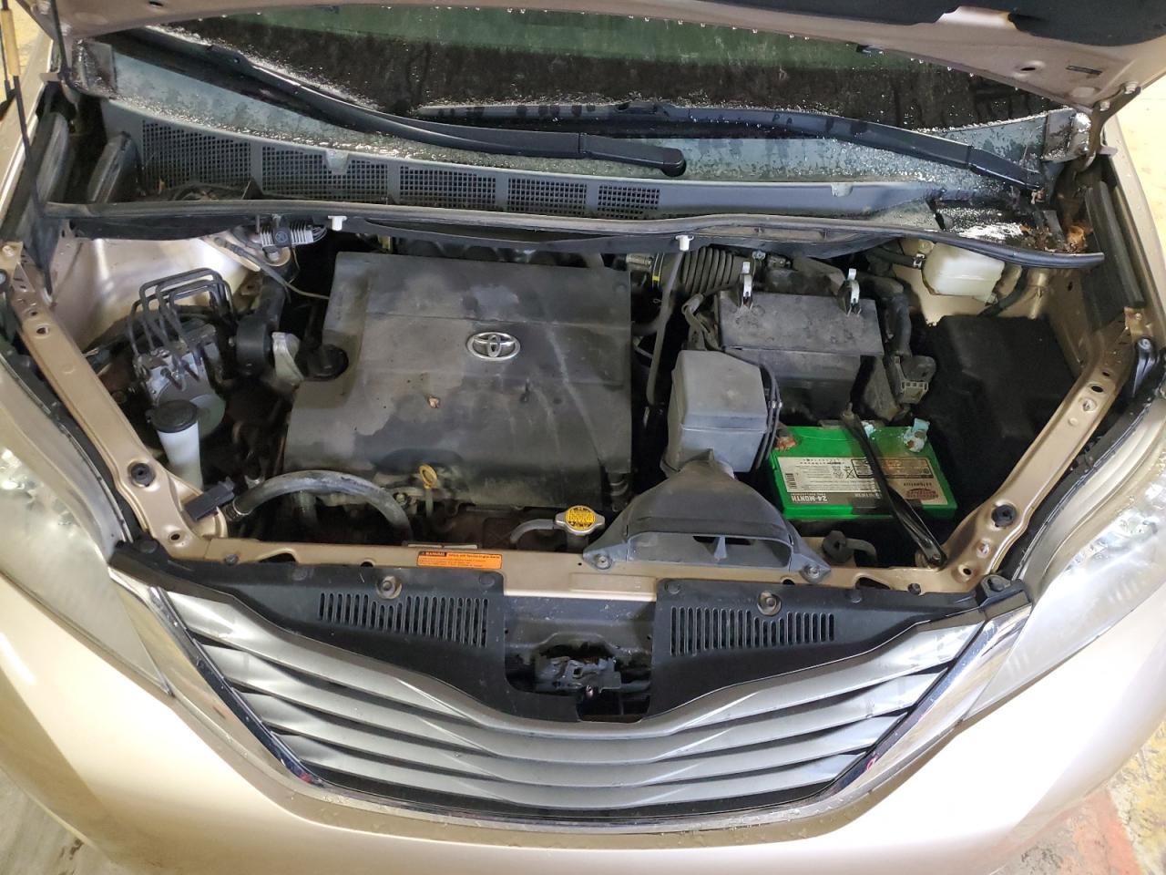 2014 Toyota Sienna VIN 5TDYK3DC7ES472106 Copart auction photo, rear end / side damage thumbnail 12