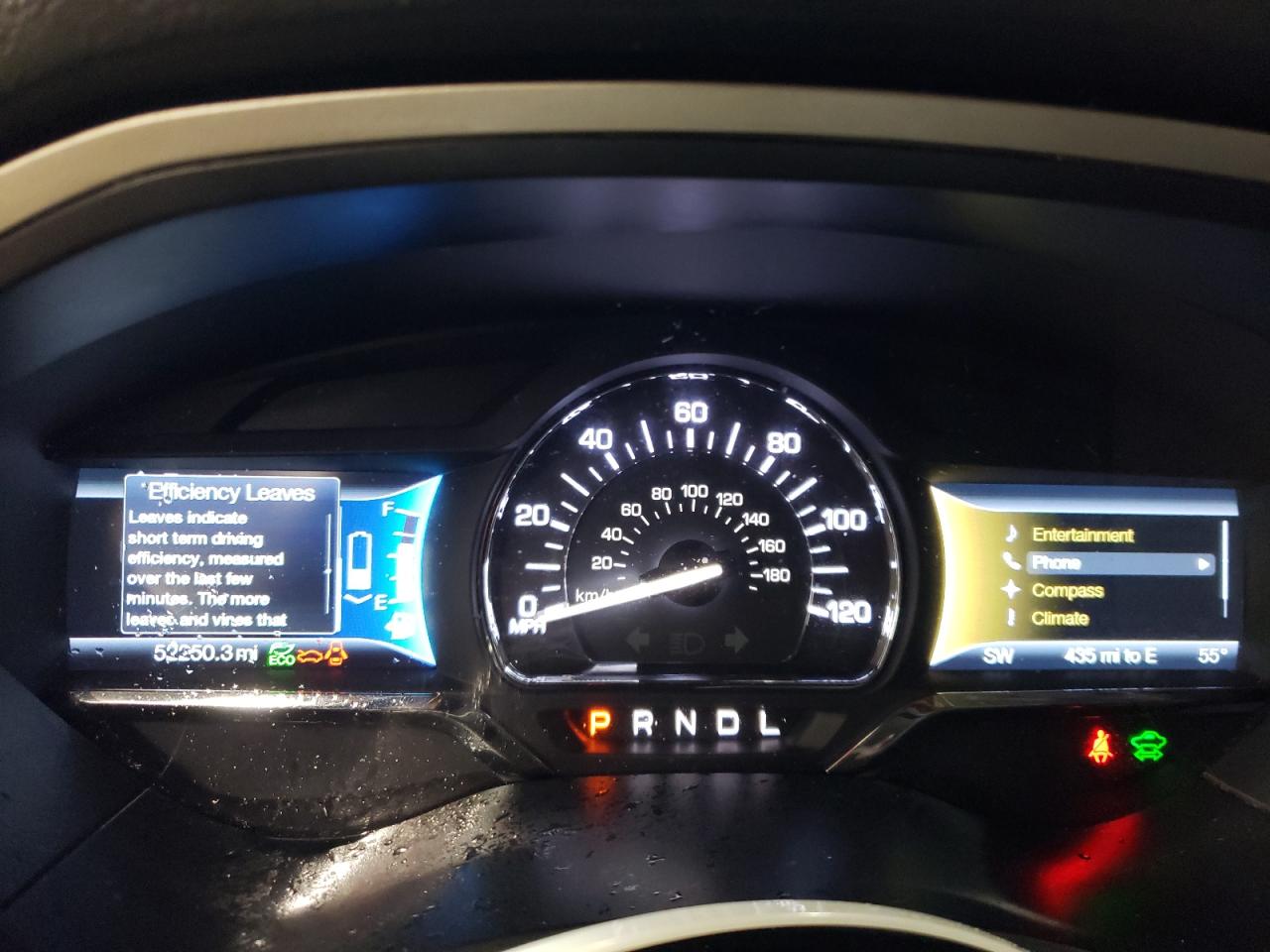 2016 Lincoln MKZ VIN 3LN6L2LU0GR601636 Copart auction photo, front end / side damage thumbnail 9