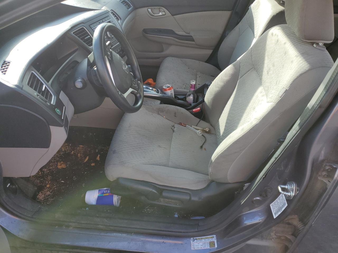 2014 Honda Civic VIN 19XFB2F54EE028465 Copart auction photo, biohazard/chemical / front end damage thumbnail 7