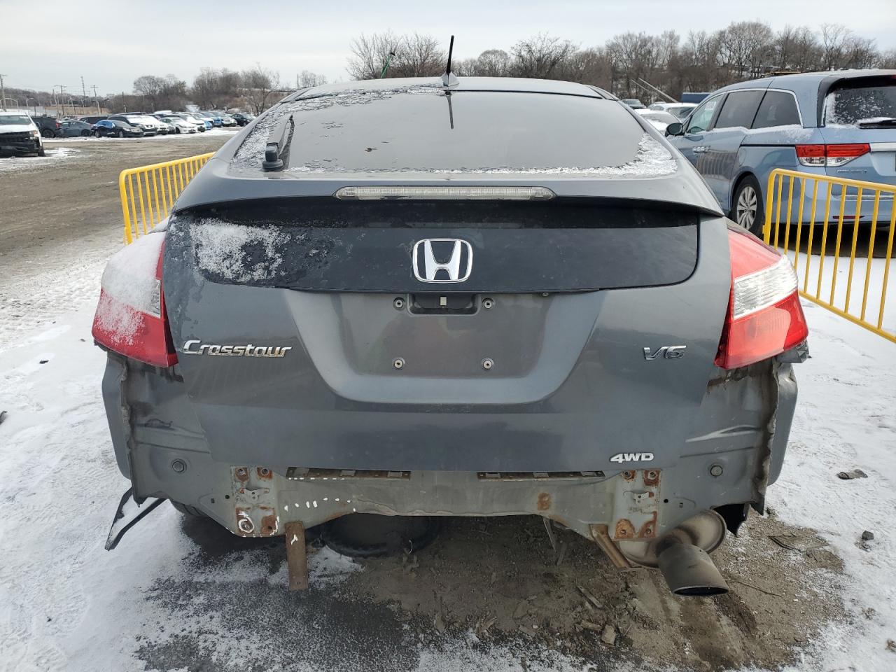 2012 Honda Crosstour VIN 5J6TF2H56CL001710 Copart auction photo, rear end / front end damage thumbnail 6