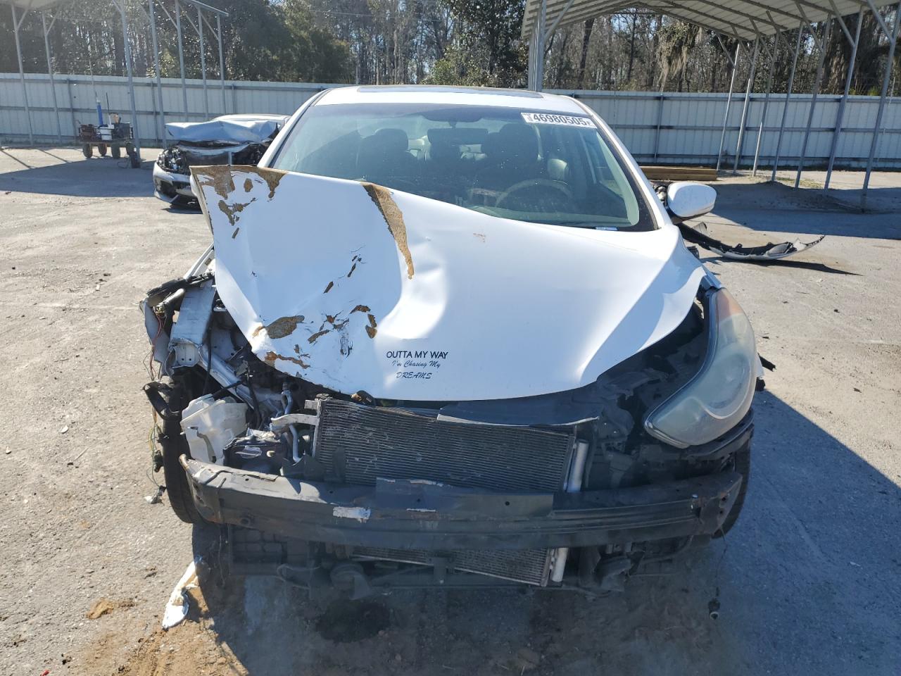 2013 Hyundai Elantra VIN 5NPDH4AE5DH165952 Copart auction photo, front end damage thumbnail 5