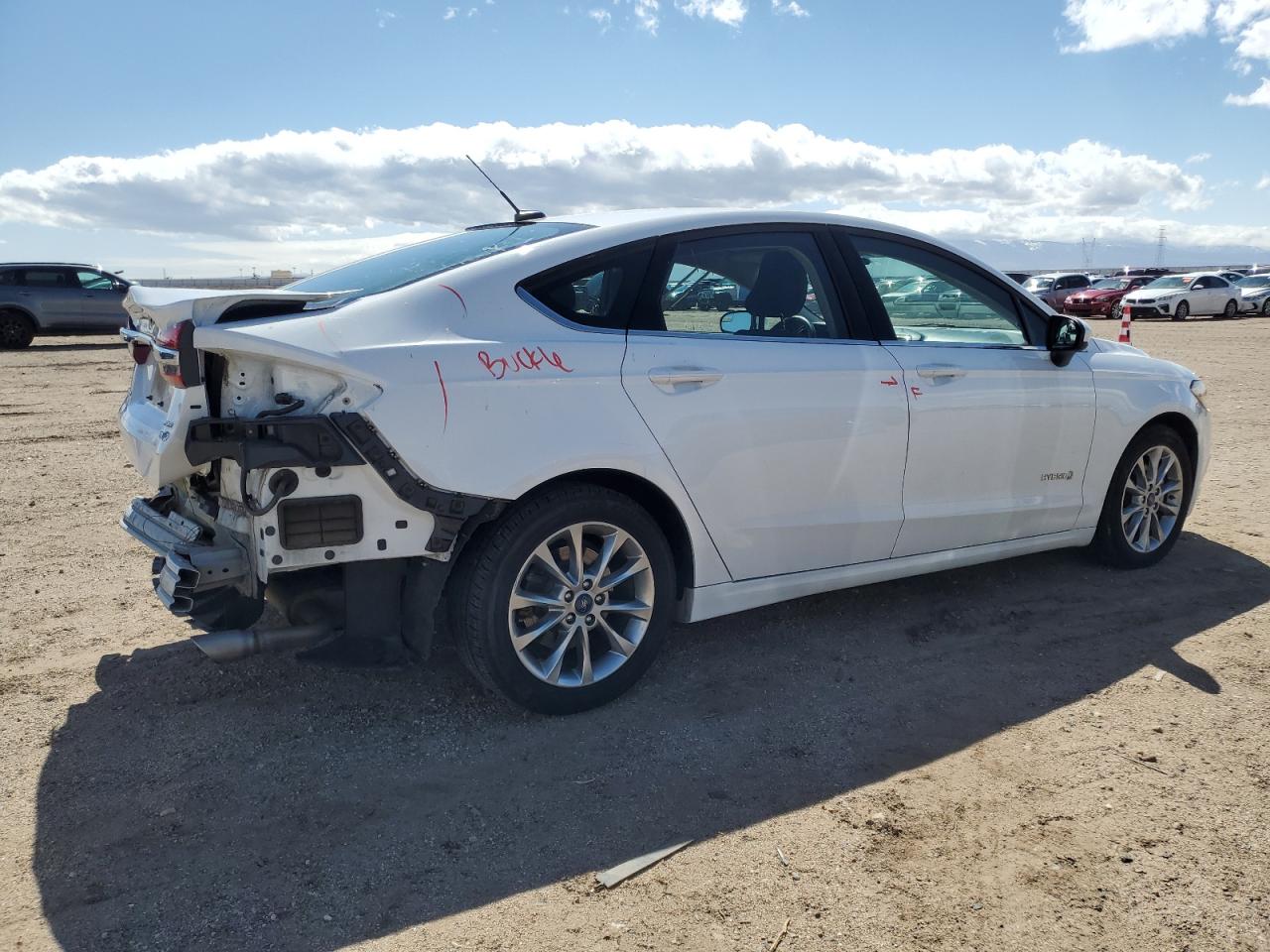 2017 Ford Fusion VIN 3FA6P0LUXHR277101 Copart auction photo, rear end / front end damage thumbnail 3
