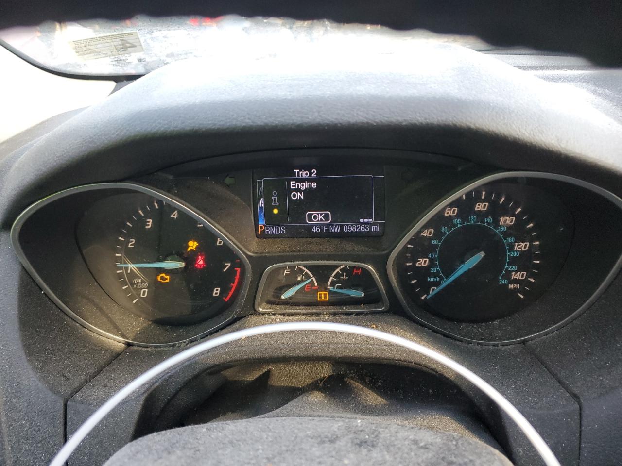2013 Ford Focus VIN 1FADP3N2XDL260280 Copart auction photo, front end damage thumbnail 9