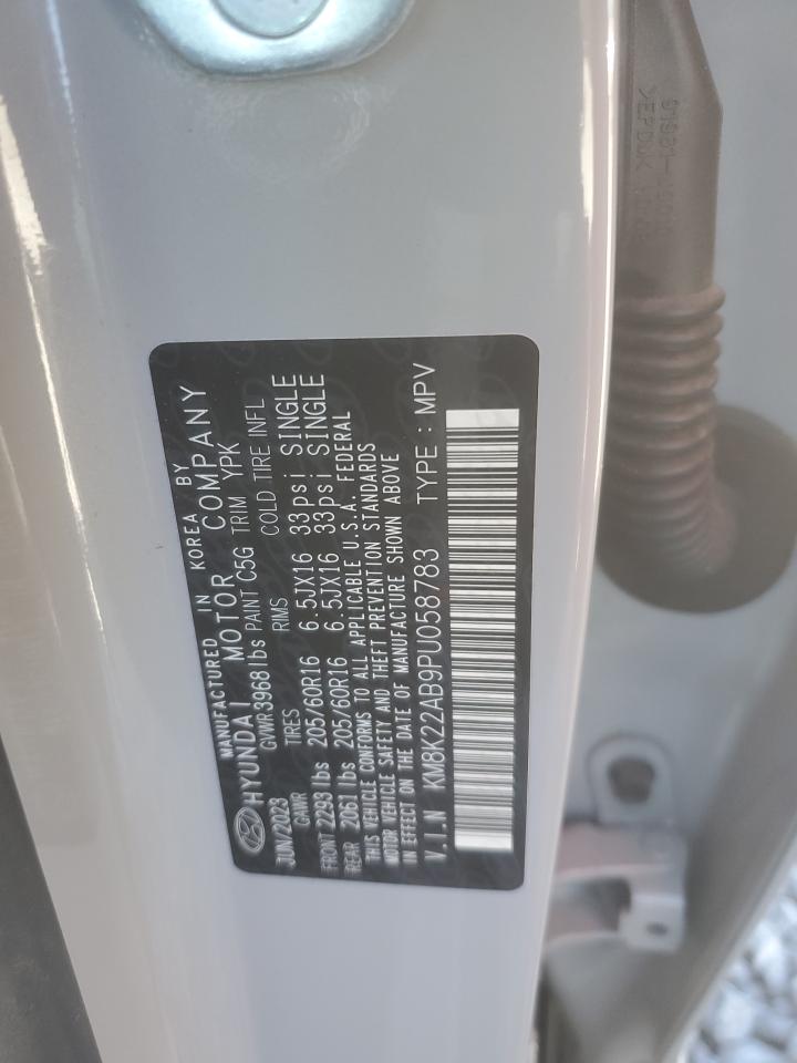 2023 Hyundai Kona VIN KM8K22AB9PU058783 Copart auction photo, undercarriage damage thumbnail 15