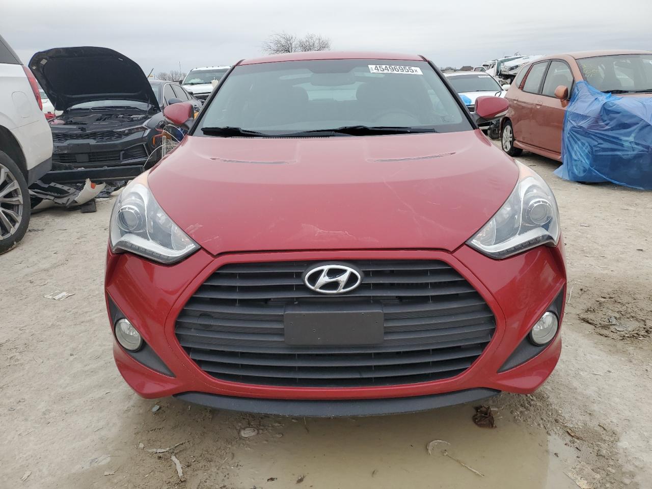 2013 Hyundai Veloster VIN KMHTC6AE6DU147435 Copart auction photo, side damage thumbnail 5