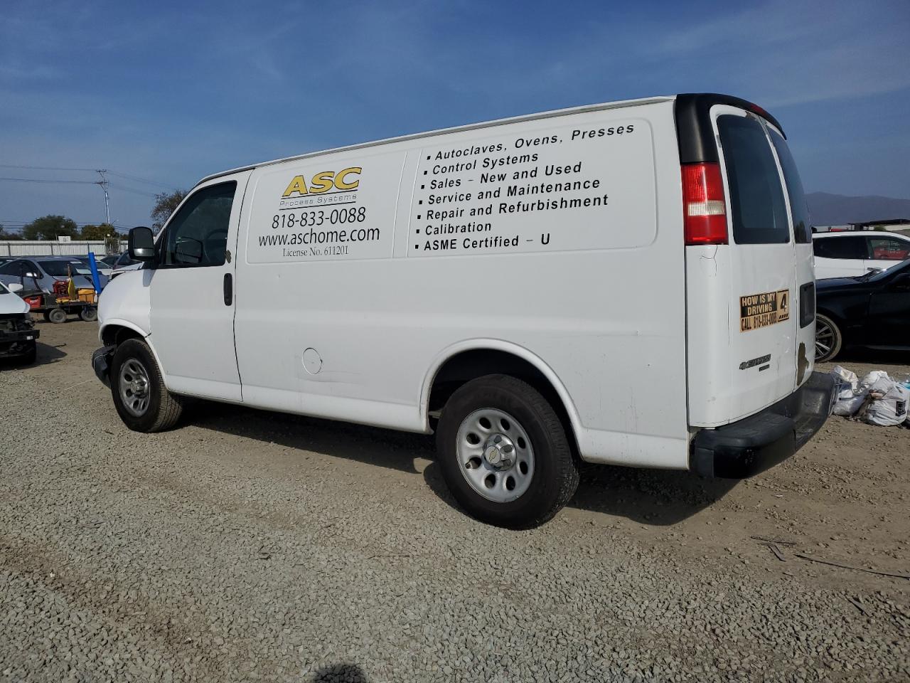 2011 Chevrolet Express VIN 1GCSGAFX1B1142157 Copart auction photo, front end damage thumbnail 2