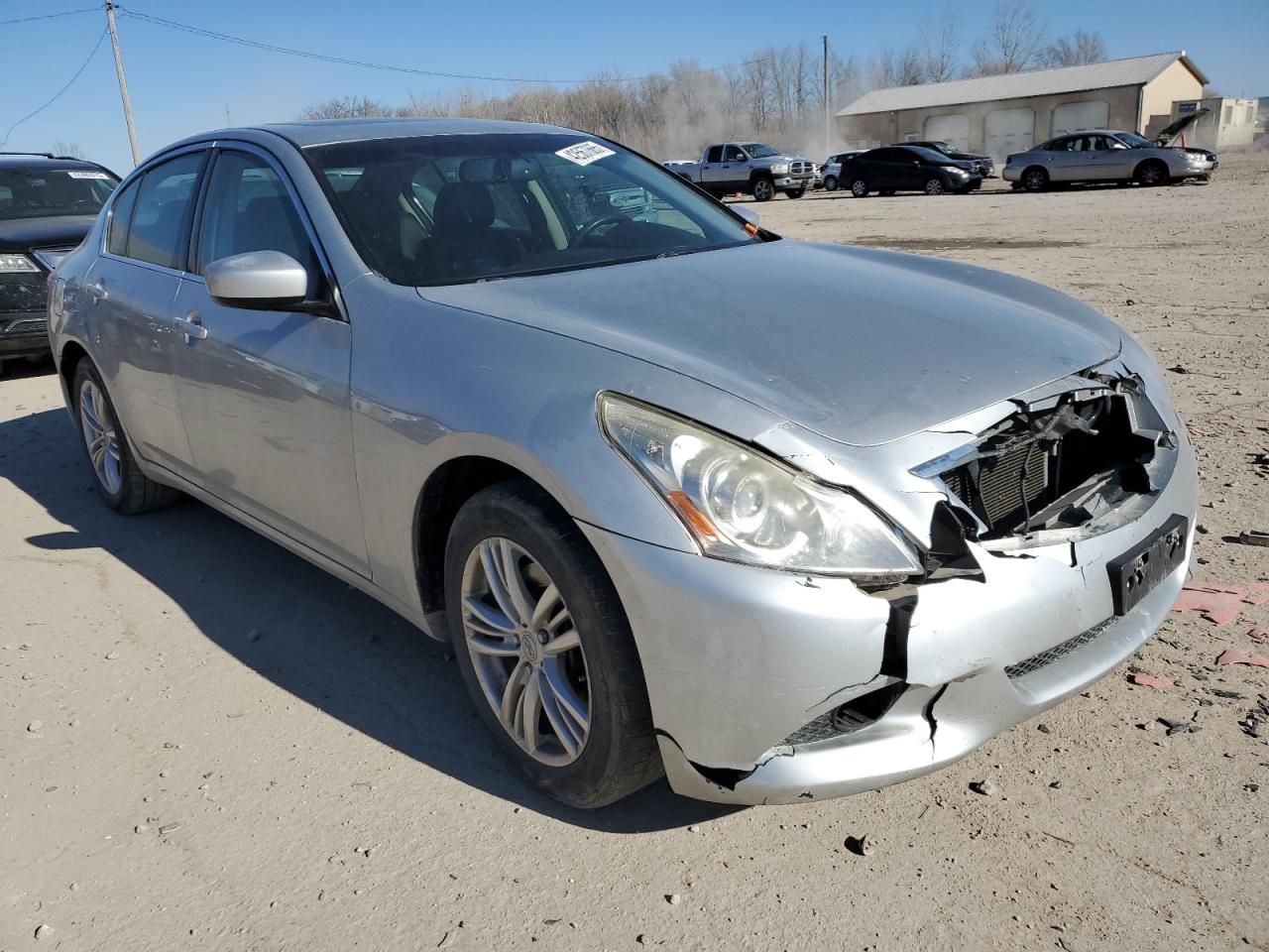 2012 Infiniti G VIN JN1CV6AR4CM682007 Copart auction photo, front end damage thumbnail 4