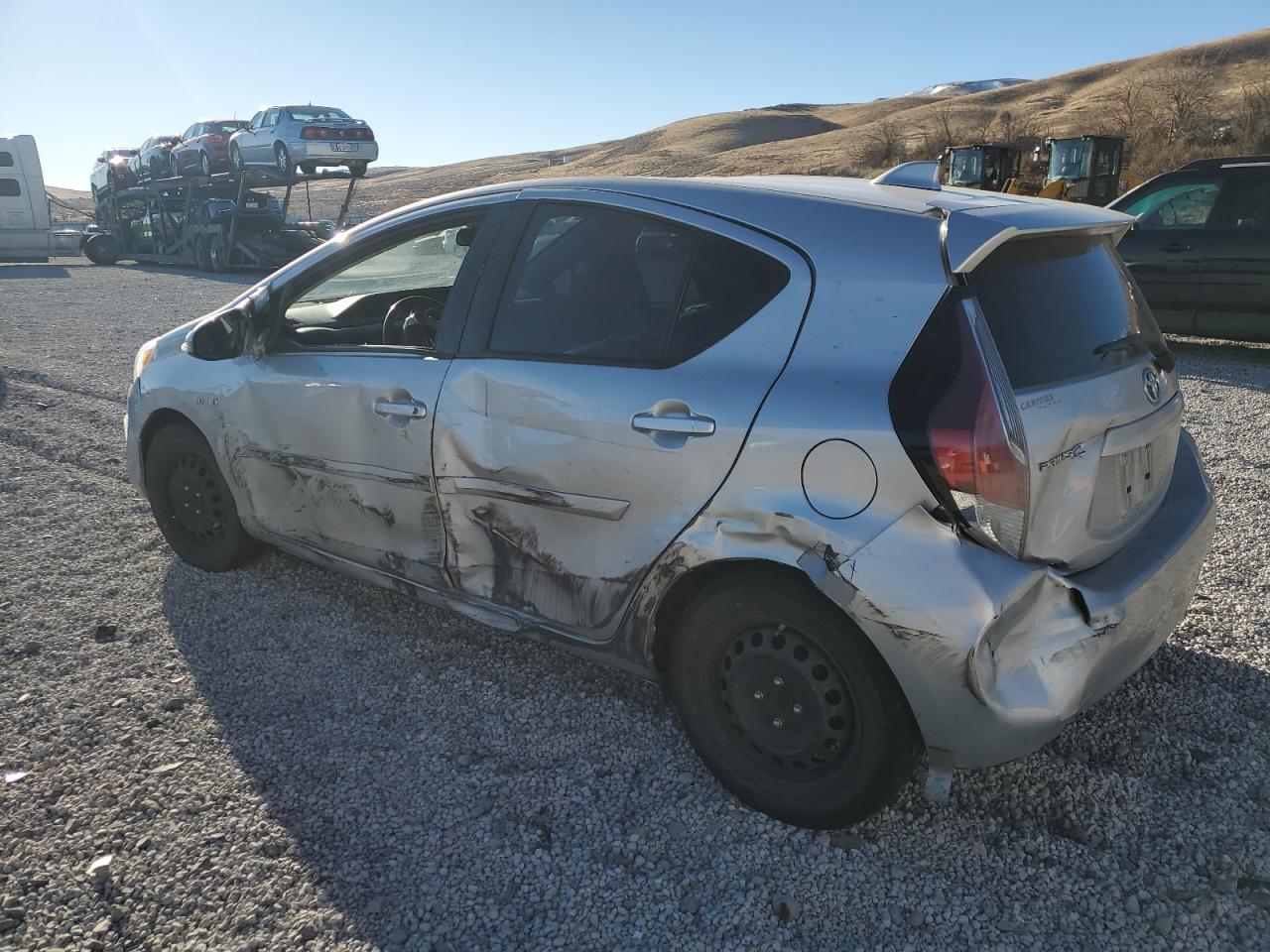 2015 Toyota Prius VIN JTDKDTB36F1577852 Copart auction photo, side / rear end damage thumbnail 2