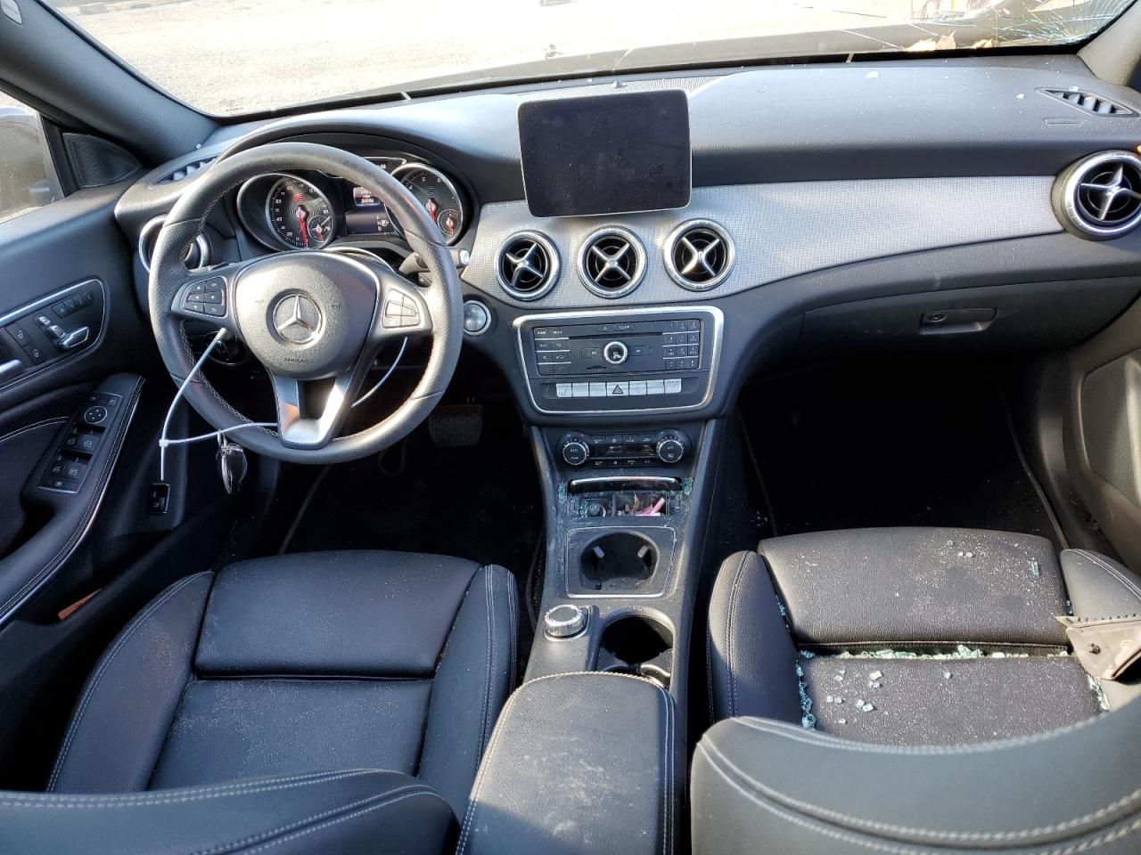 2018 Mercedes-Benz CLA-klasse VIN WDDSJ4GB1JN697595 Copart auction photo, front end / side damage thumbnail 8
