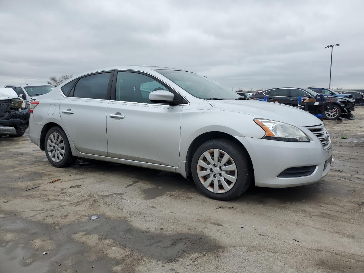 2013 Nissan Sentra VIN 3N1AB7AP8DL727076 Copart auction photo, side damage thumbnail 4