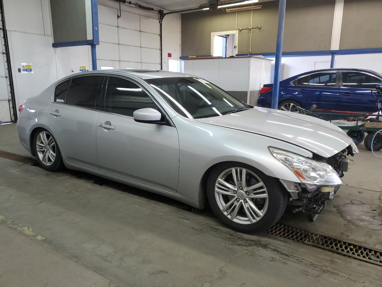2012 Infiniti G VIN JN1CV6AP2CM932181 Copart auction photo, front end damage thumbnail 4