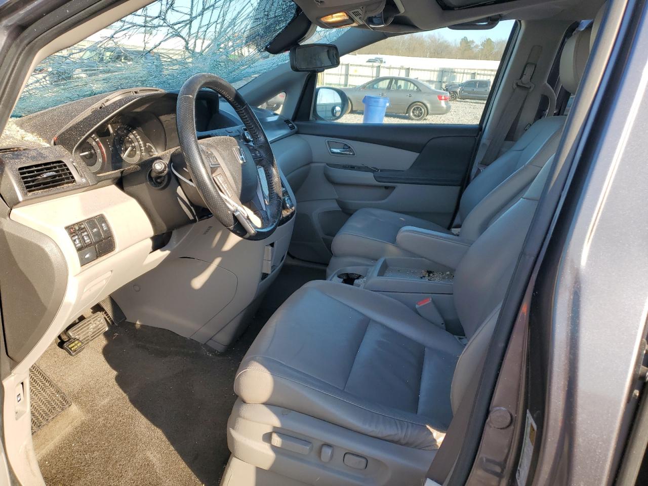 2014 Honda Odyssey VIN 5FNRL5H63EB007568 Copart auction photo, top/roof damage thumbnail 7