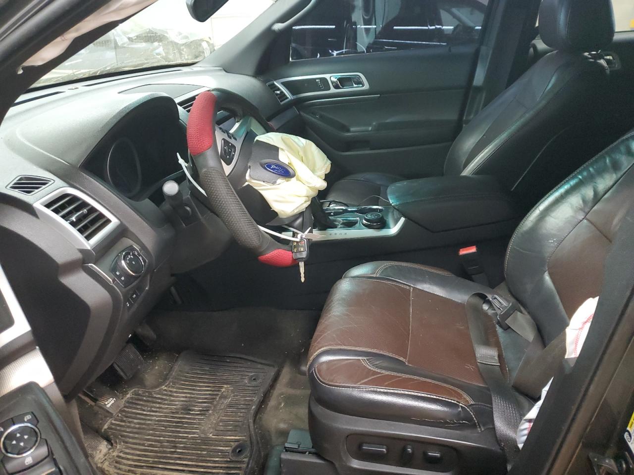 2015 Ford Explorer VIN 1FM5K8GT9FGB22978 Copart auction photo, front end / undercarriage damage thumbnail 7
