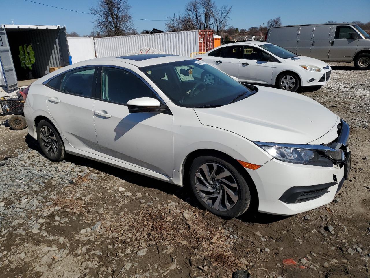 2016 Honda Civic VIN 19XFC2F70GE240863 Copart auction photo, front end damage thumbnail 4